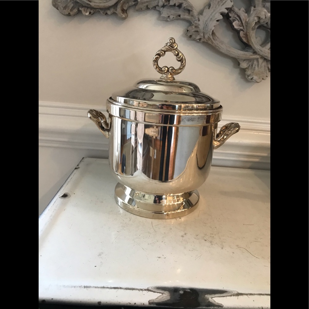 Antique silver ice bucket